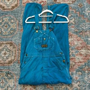 Vintage turquoise Washington Dee Cee overalls